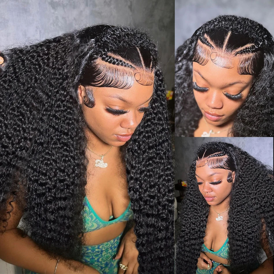 Thumbnail: Water Wave HD Lace Wig – 300% Density 30–40 Inch Glueless Deep Wave