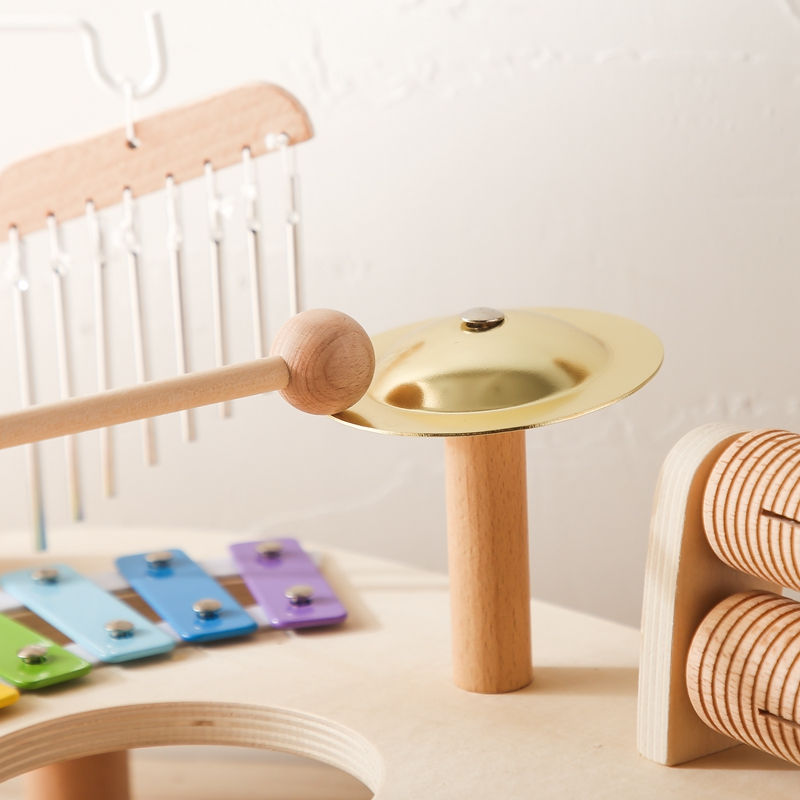 Thumbnail: Montessori Wooden Rod Bell Musical Toy Set for Babies & Kids