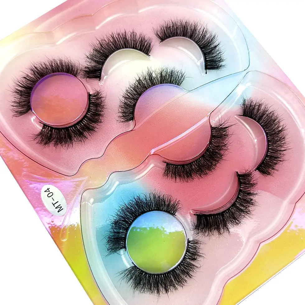 Thumbnail: 3D Mink Style Natural Long Full Strip False Lashes