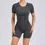 Thumbnail: Seamless Yoga Jumpsuit with Hip Lifting Design and Hollow Back for Women Fitness