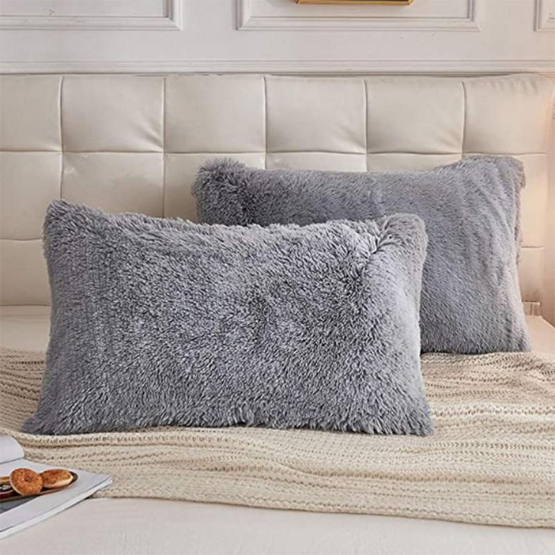 Thumbnail: Soft Tie-Dye Plush Pillowcase – Warm & Breathable for Bedroom