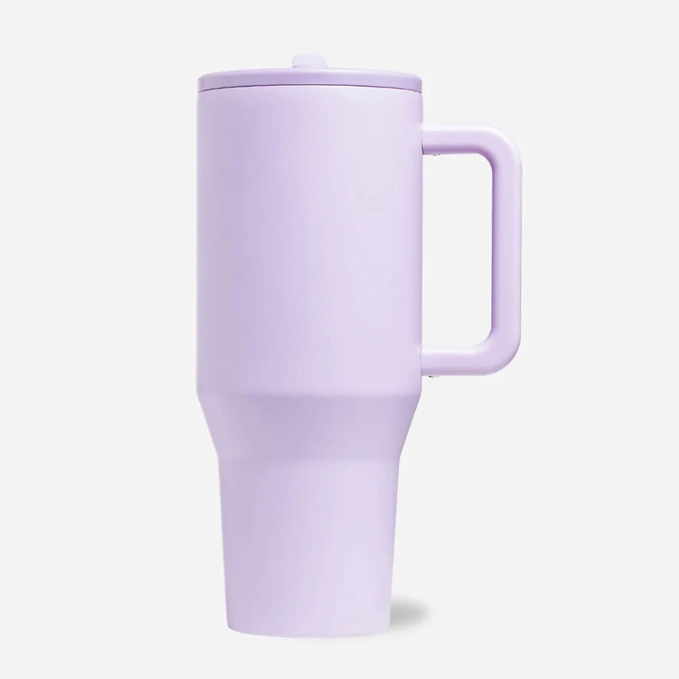 Thumbnail: 40oz Car Mug Tumbler with Straw Lid – Stainless Steel, Leakproof, Double-Wall