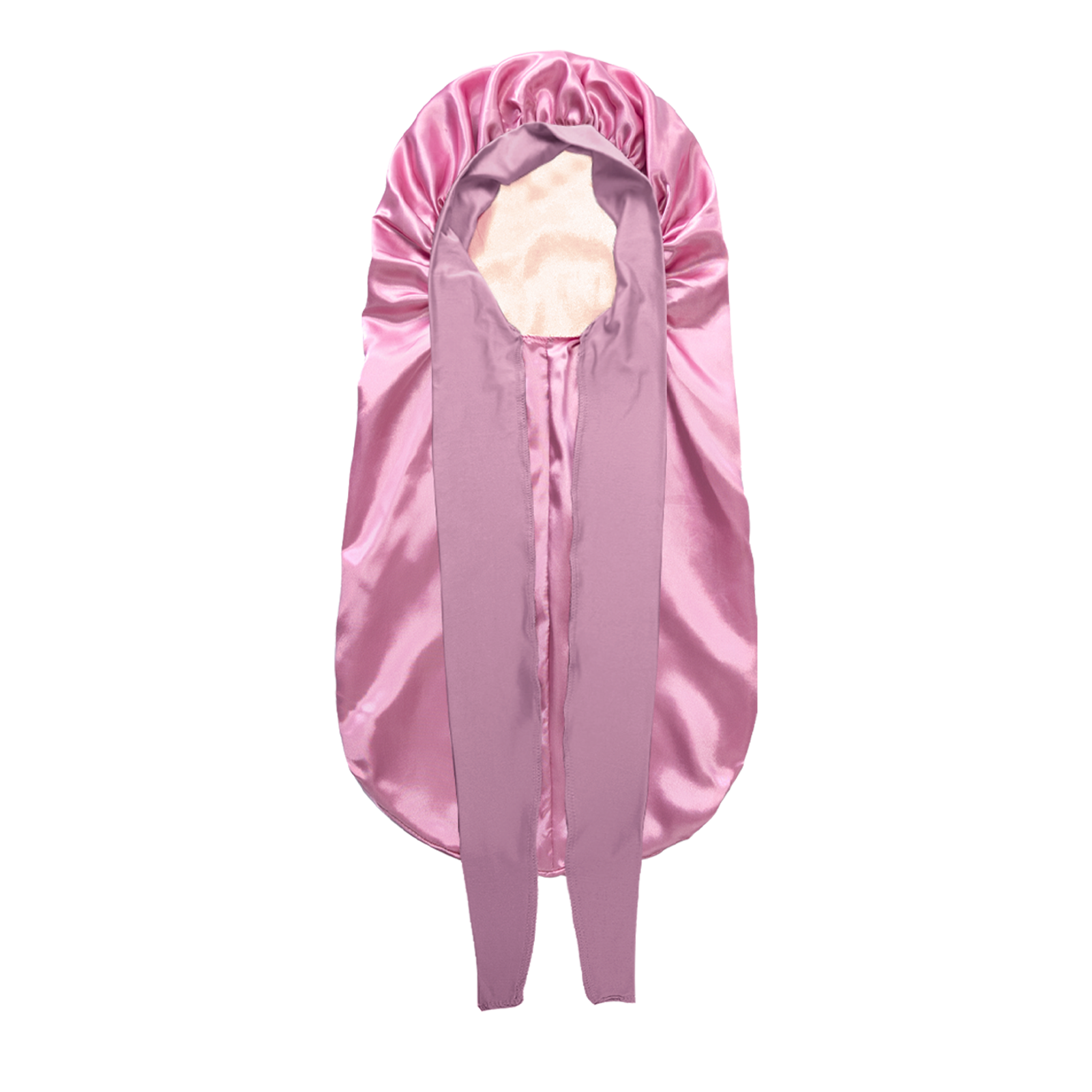 Extra Large Silky Satin Bonnet – Wide-Brimmed Adjustable Nightcap for Women