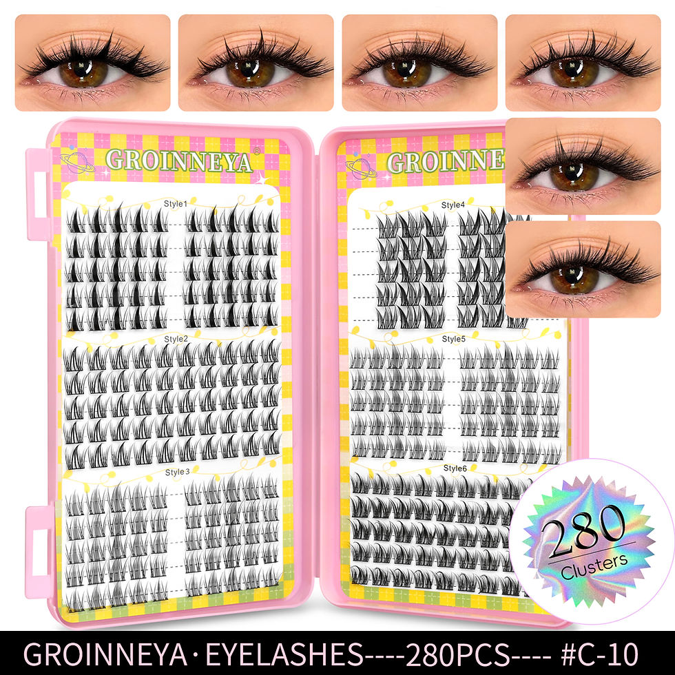 Thumbnail: Natural Cluster Eyelash Extensions 320pcs DIY Wispy Lashes