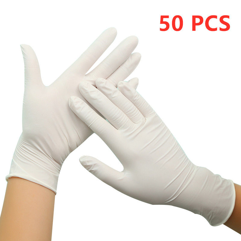 Thumbnail: 50/100PCS Pink Nitrile Disposable Gloves – Powder-Free Waterproof Cleaning Glove
