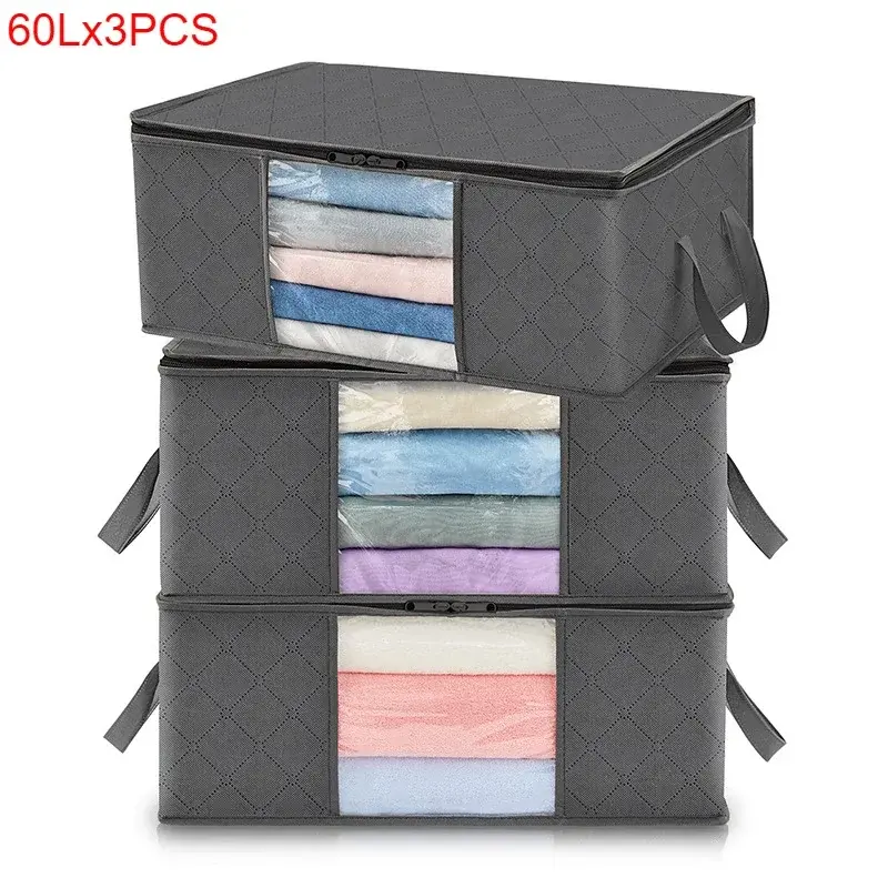 Thumbnail: Foldable Large Capacity Storage Bag for Clothes and Blankets