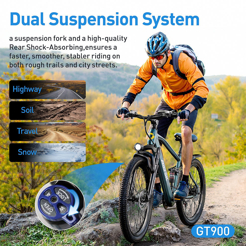 Thumbnail: GT900 Electric Bicycle 400W 36V 13AH 26-Inch Off-Road & City Commuting