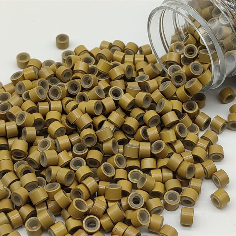 Thumbnail: 500pcs Silicone Lined Micro Rings – 5mm Hair Extension Beads
