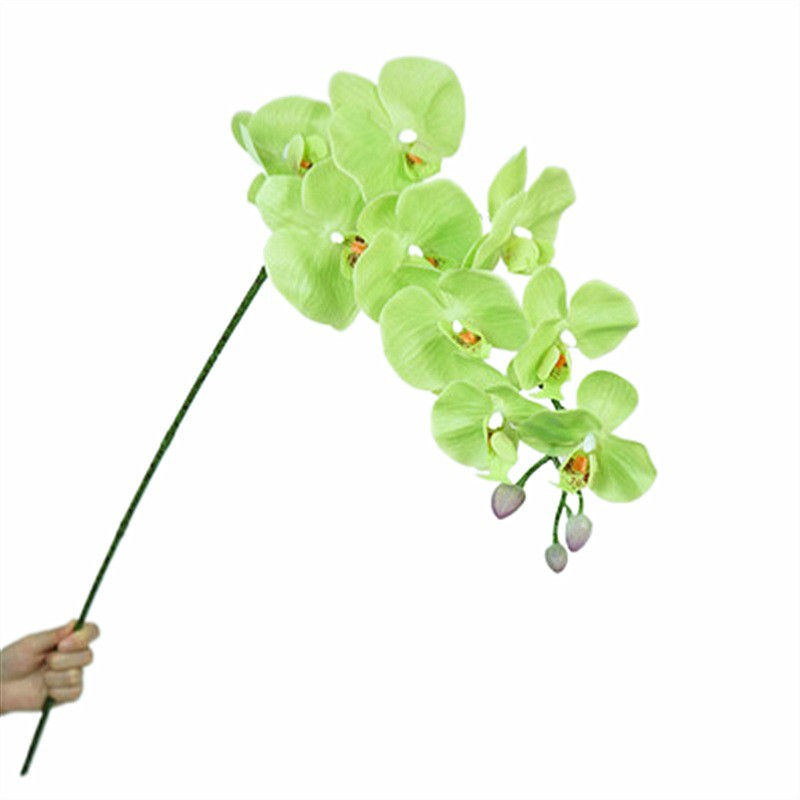 Thumbnail: Artificial Butterfly Orchid Bouquet – 9-Head PVC Floral Decor for Events