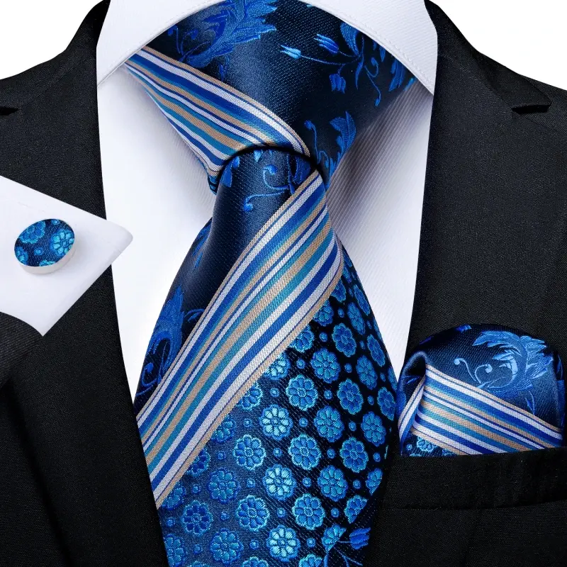 Thumbnail: Men’s Classic Silk Tie Set Formal Cravat Gift Elegant