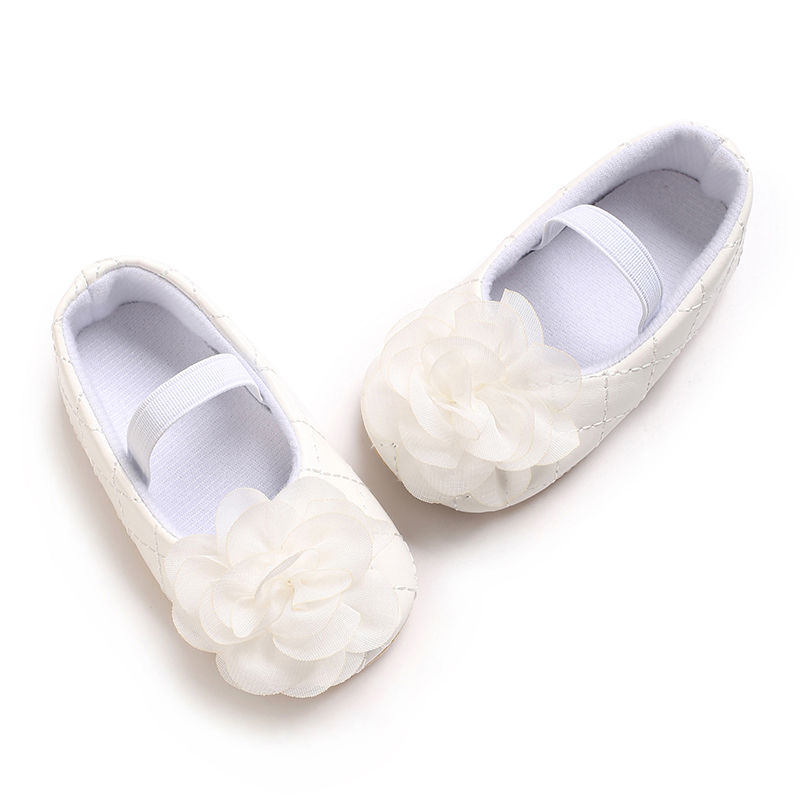 Thumbnail: Baby Girl Mary Jane Shoes with Flower Design and Soft Anti Slip Rubber Sole