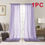 Thumbnail: 1/2pcs Minimalist Transparent Voile Sheer Curtains