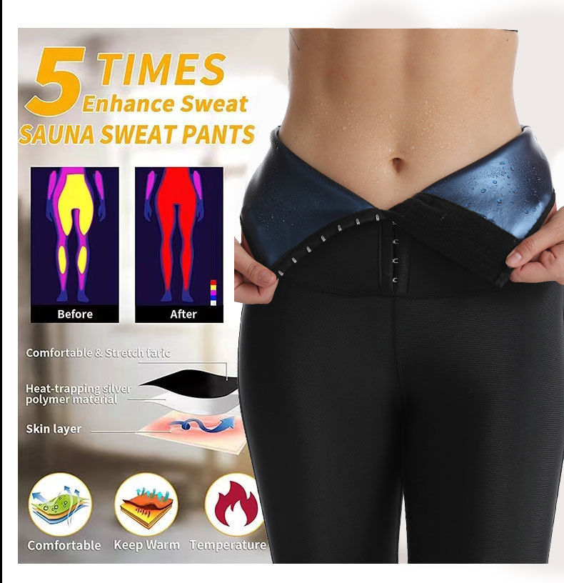 Thumbnail: Custom Logo High Waist Neoprene Sauna Waist Trainer Leggings