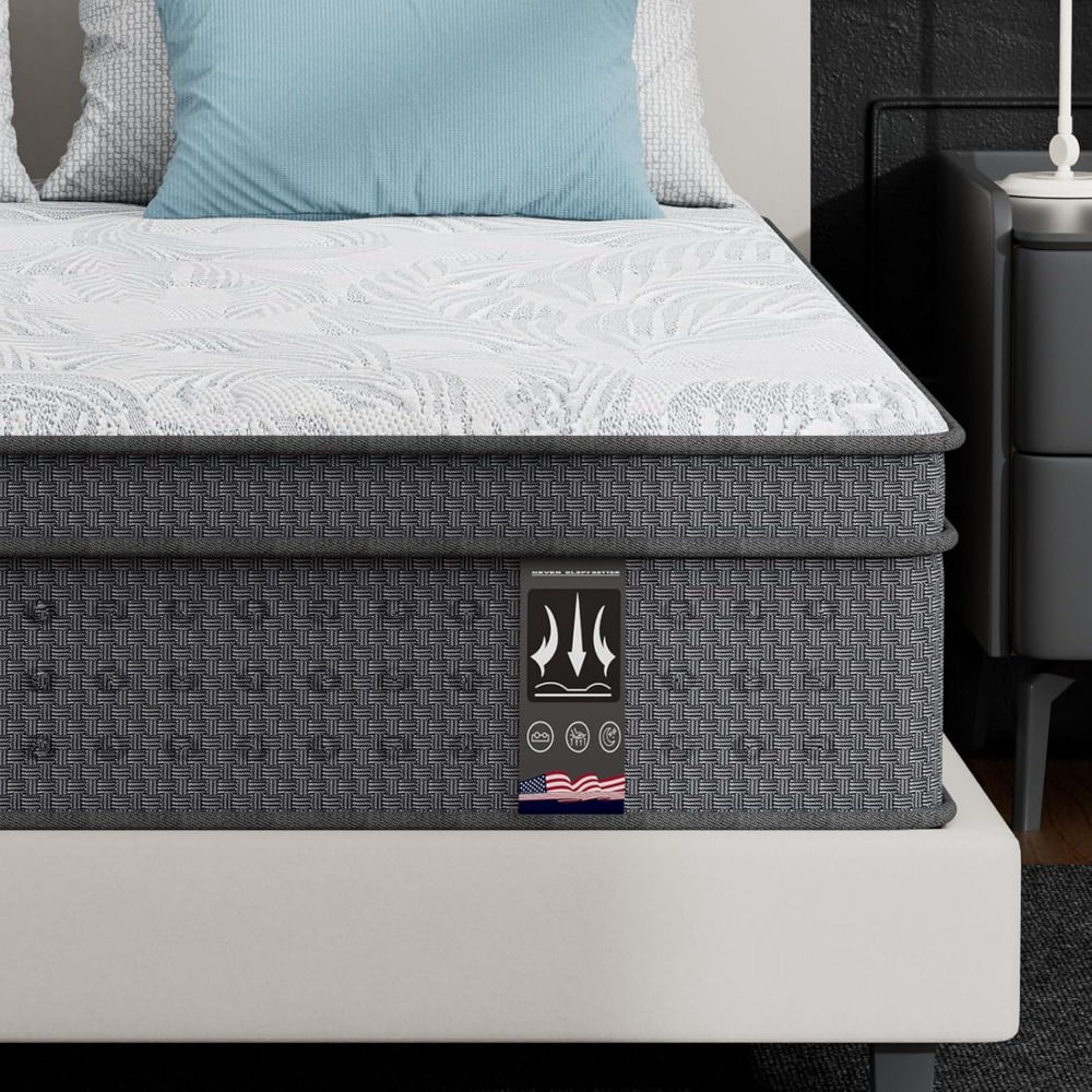 Twin XL Mattress 14 Inch, Memory Foam Hybrid Mattress with Pocket Spring