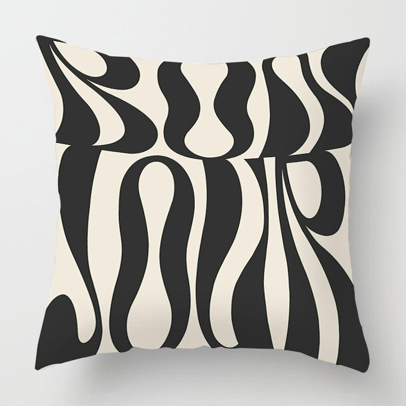 Thumbnail: Four Seasons Abstract Geometric Plant Cushion Pillow Cover