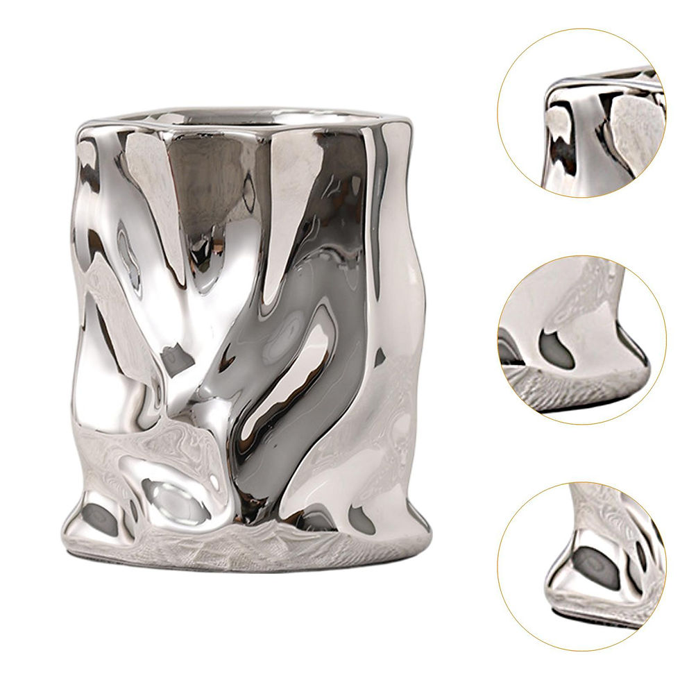 Thumbnail: Ceramic Irregular Vase Non-slip Tabletop Ornament Flower Vase