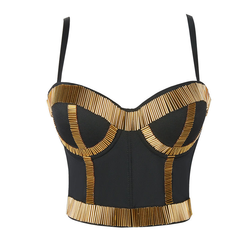Thumbnail: Women’s Sequin Corset Bodysuit Sleeveless Party Tank Top