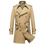 Thumbnail: Men’s Long Double‑Breasted Trench Coat Loose Fit Vintage England Style