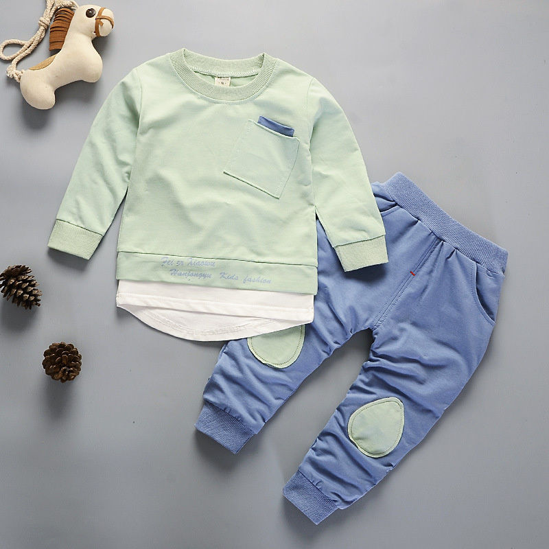 Thumbnail: 2pcs Baby Girl T-Shirt & Pants Outfit – Spring & Autumn Wear