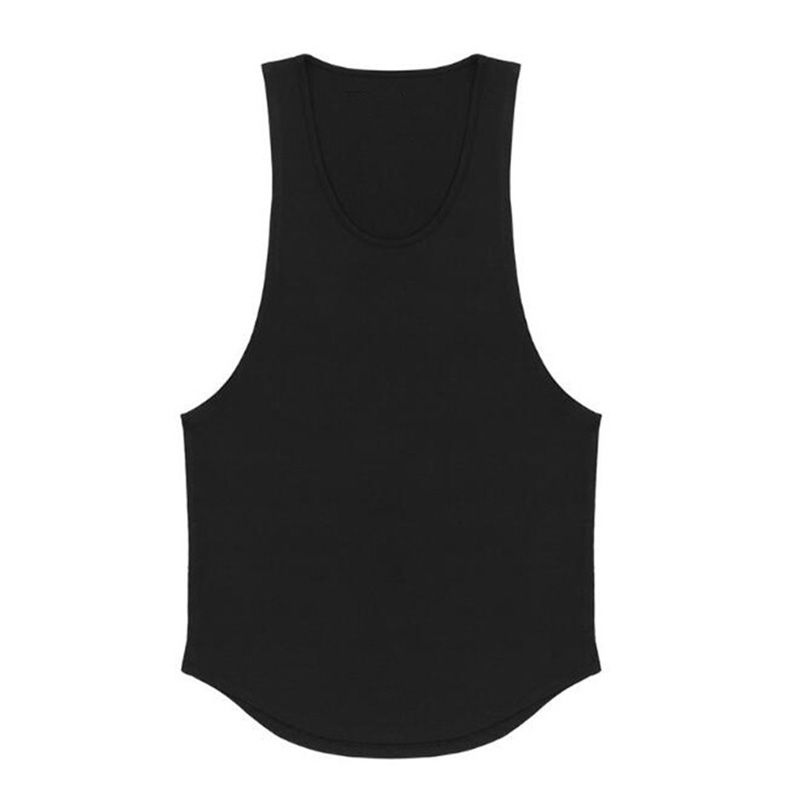 Thumbnail: Men’s Sleeveless Cotton Gym T-Shirt – Breathable Fitness Training Wear