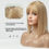 Thumbnail: HAIRCUBE Ombre Blonde Human Hair Topper – Silk Base Clip-In with Bangs