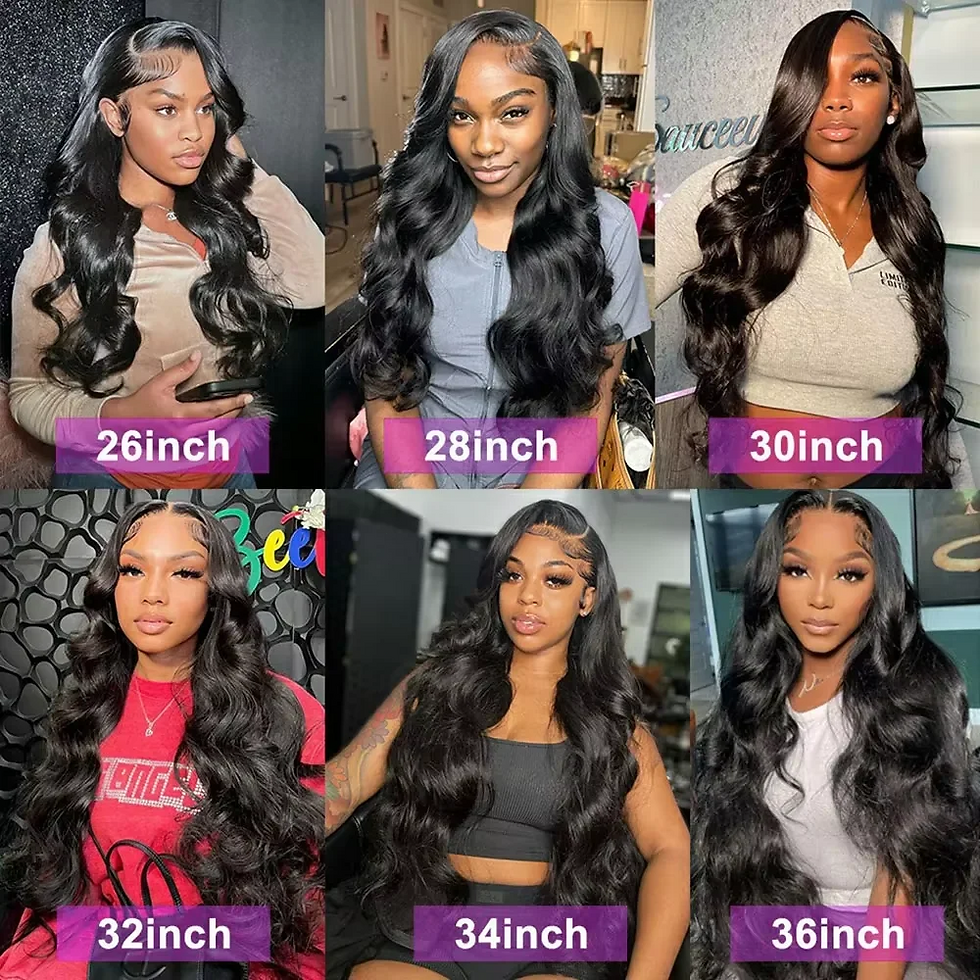Thumbnail: Brazilian Body Wave Human Hair Bundles 30–40 Inch Raw Remy Weave