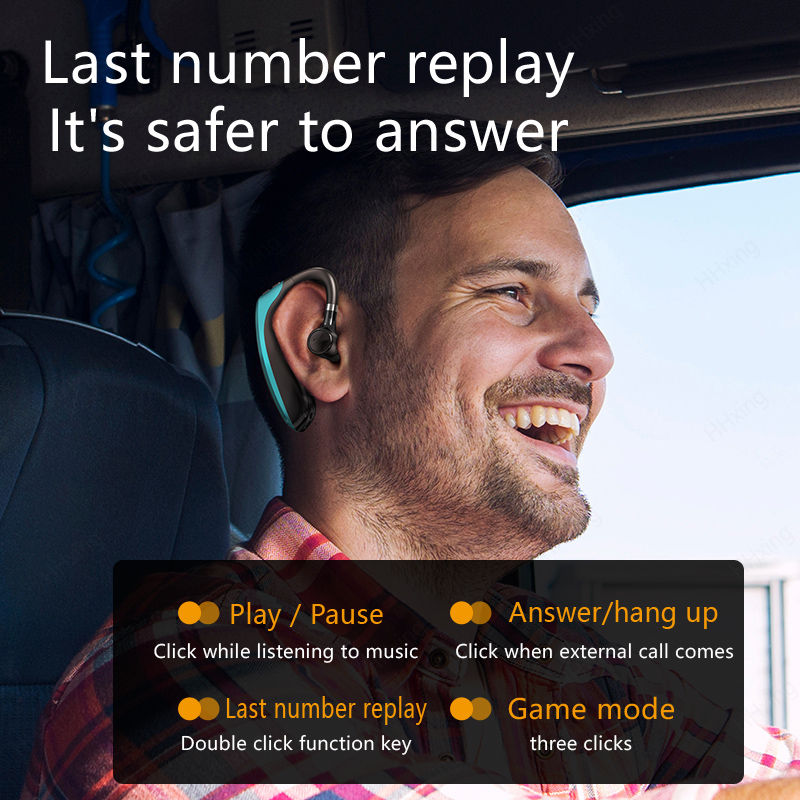 Thumbnail: Bluetooth Ear Hook Headphones Wireless