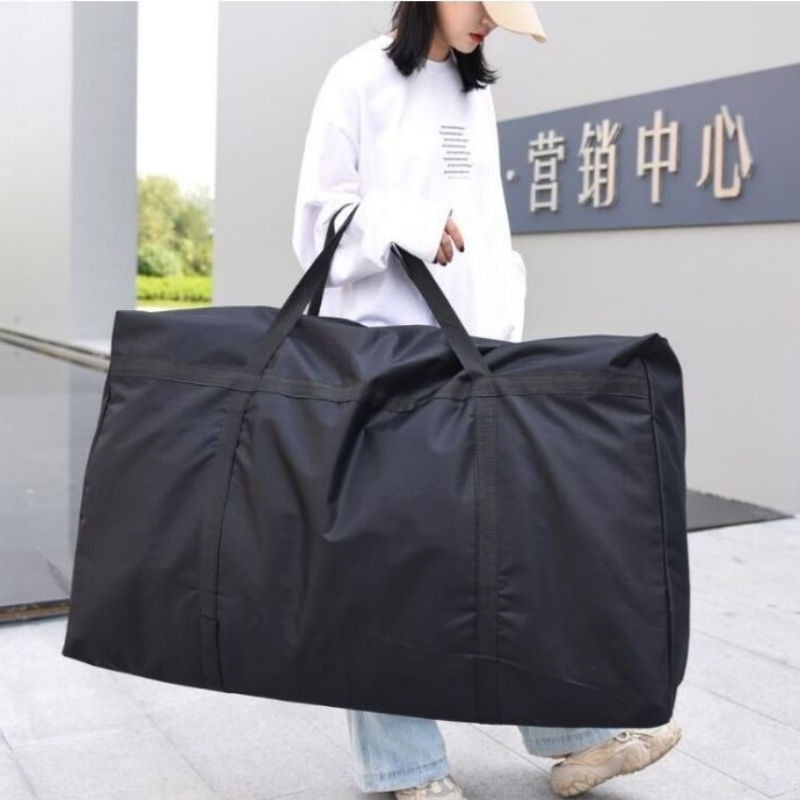 Thumbnail: Large Capacity Foldable Quilt Storage Tote Bag with Zipper Closure
