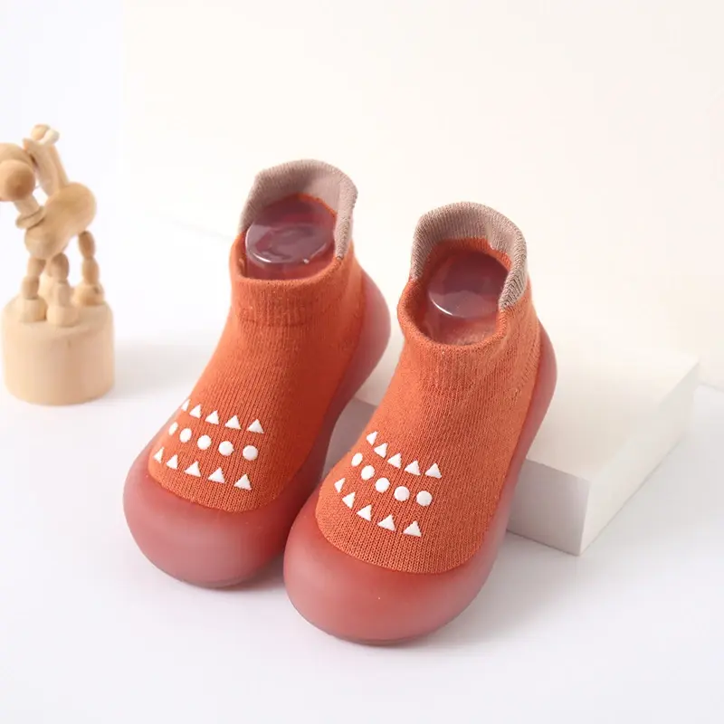 Thumbnail: Cute Cartoon Socks Shoes with Soft Rubber Sole for Baby Boys and Girls