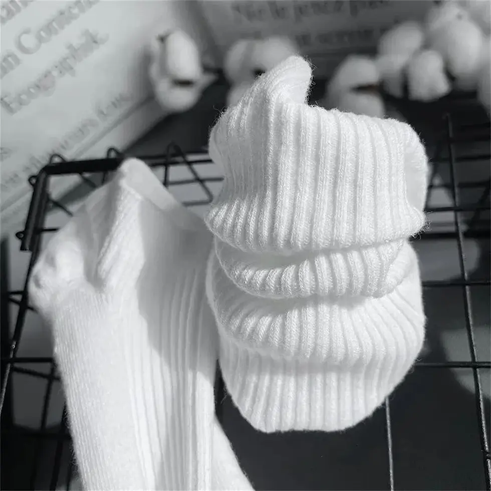 Thumbnail: 5 Pairs Pack Women Ankle Socks Cotton Invisible Sweat Absorbing Low Tube Design