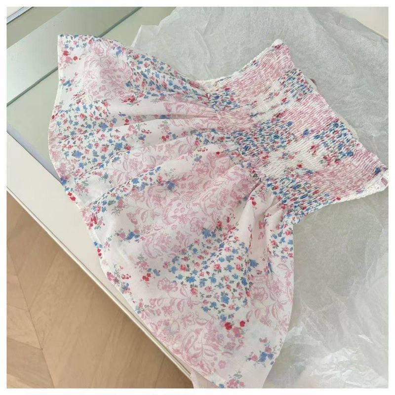 Thumbnail: Lace Patchwork Halter Top – Sleeveless Backless Summer Blouse