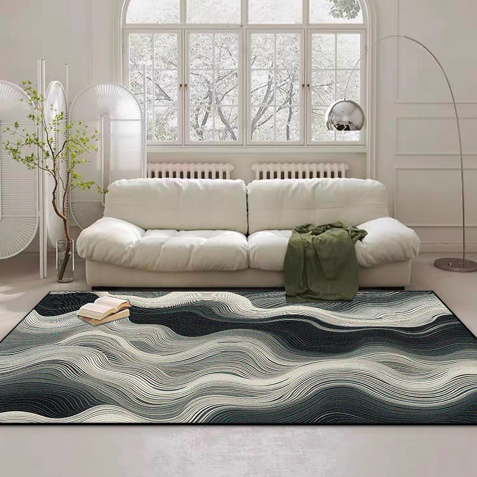 Thumbnail: Modern Abstract Carpet – Large Area Soft Non-Slip Rug for Living Room & Bedroom