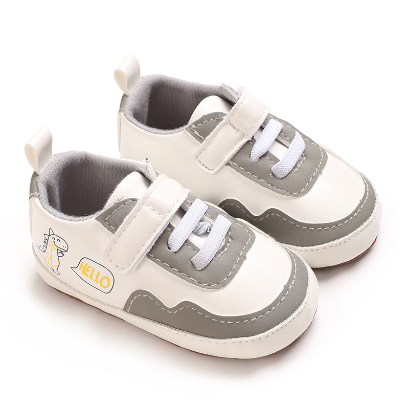 Thumbnail: Color‑Blocked PU Baby Shoes with Anti‑Slip Sole