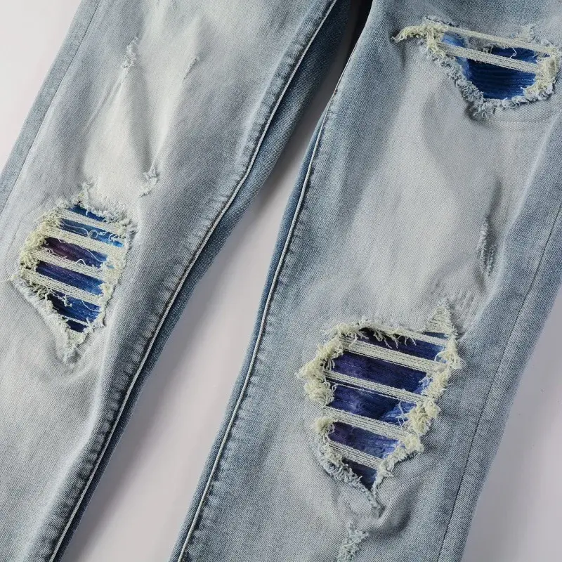 Thumbnail: DyeFlex Stretch Denim Jeans – Men's Tie-Dye Slim Fit