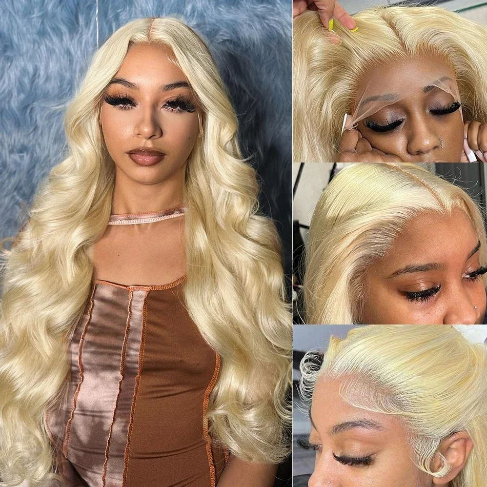 Thumbnail: 613 Blonde Body Wave Lace Frontal Wig – 30 Inch, 250 Density, 13x6