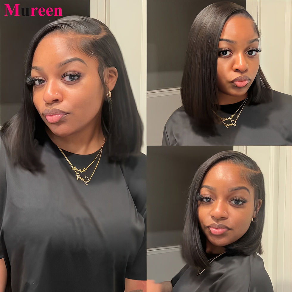 Thumbnail: 250% Density Straight Bob Wig – Glueless 13x4 HD Lace Brazilian Human Hair