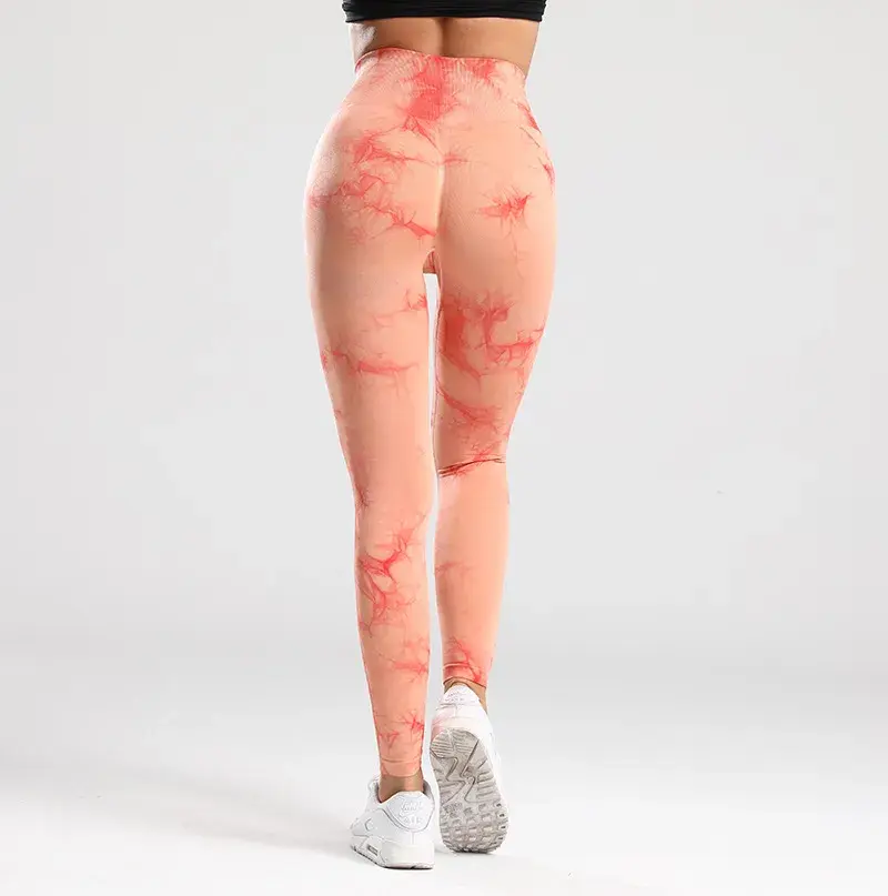 Thumbnail: Tie‑Dye Seamless Push‑Up Gym Yoga Running Leggings