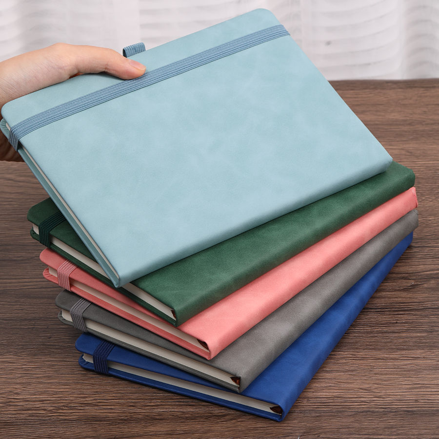 Thumbnail: Vintage A5 Leather Strap Notebook with Personalized Soft Cover – Writing Journal