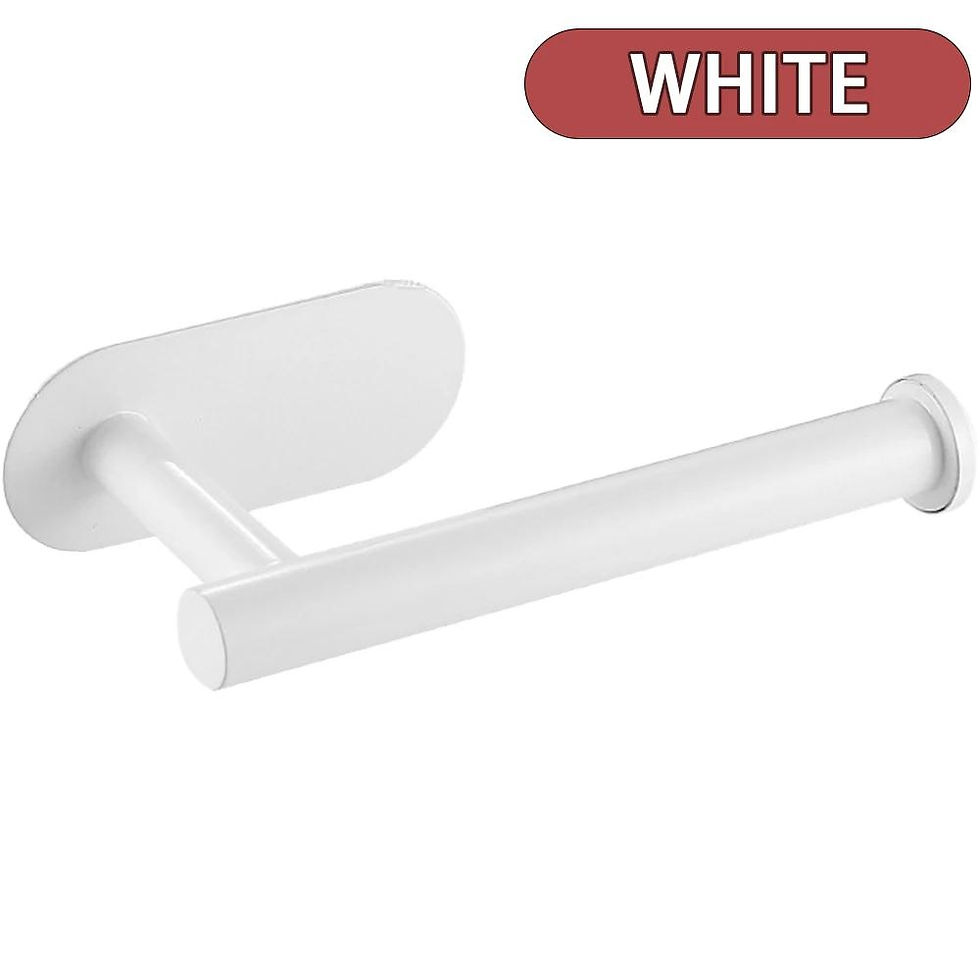 Thumbnail: 304 Stainless Steel Toilet Paper Holder – Self-Adhesive, Brushed Finish