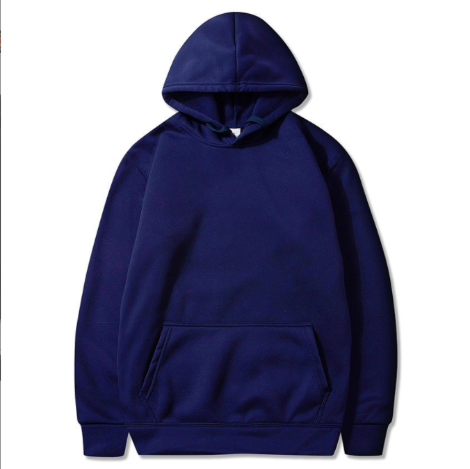 Thumbnail: 8-Color Men’s Casual Pullover Hoodie Cotton-Polyester French Terry