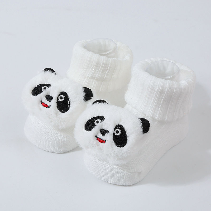 Thumbnail: Newborn Baby Cartoon Animal Socks – Soft Cotton Thin Infant Socks (0–6M)