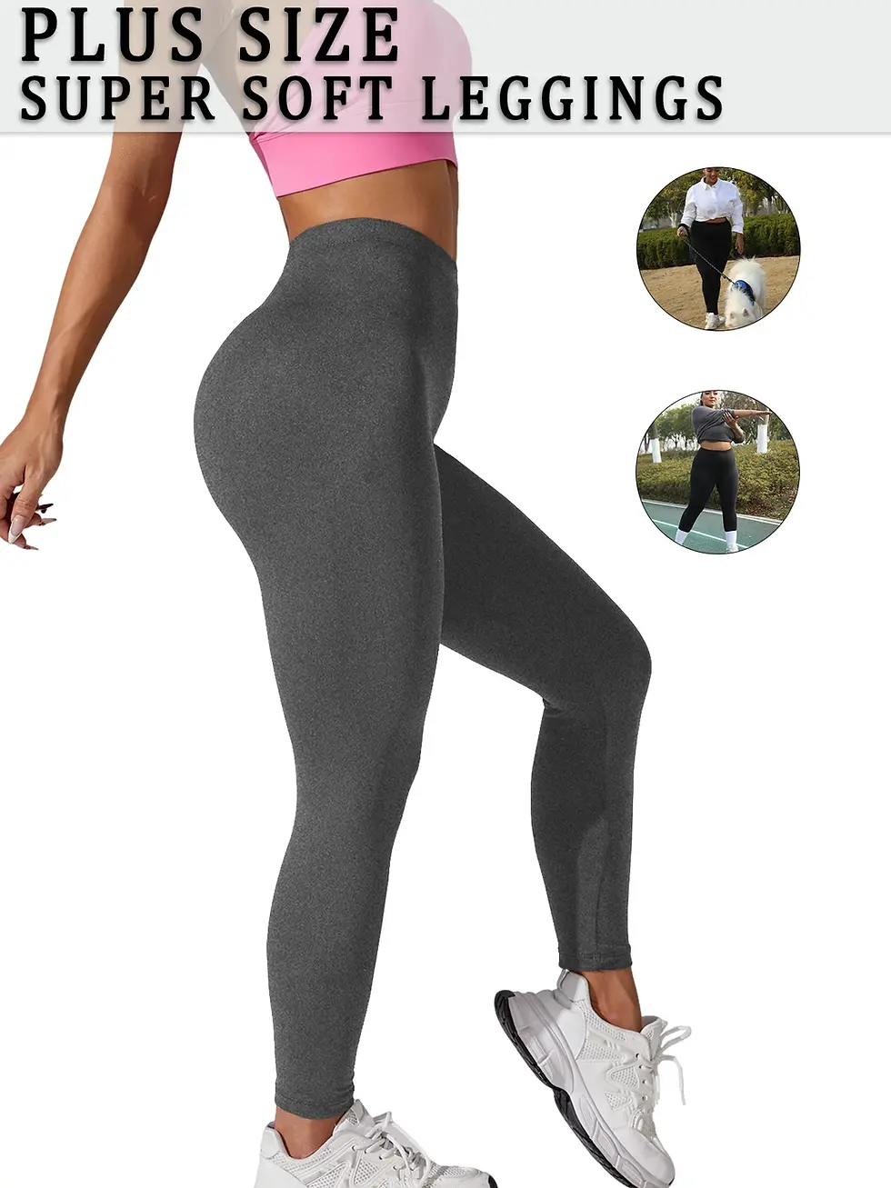 Thumbnail: Women's Plus Size Sport Leggings High Stretch Workout Fit