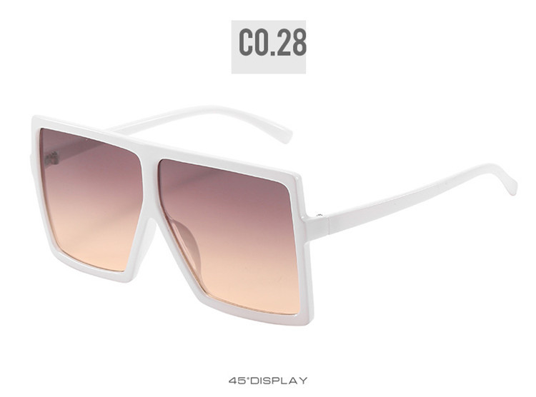 Thumbnail: Oversized Vintage Big Square One‑Piece Sunglasses