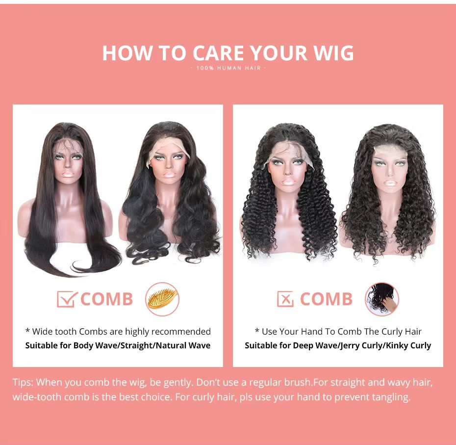 Thumbnail: 250% Density Deep Wave HD Lace Frontal Wig 13x6/13x4 Brazilian Human Hair