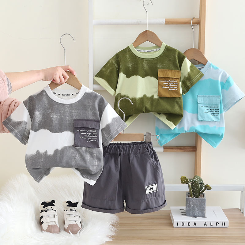 Thumbnail: Summer Kids’ Tie-Dye T-Shirt and Shorts Set