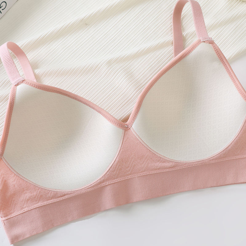 Thumbnail: Women's Seamless Lace Underwear Set – Padded Wire-Free Bra & Briefs