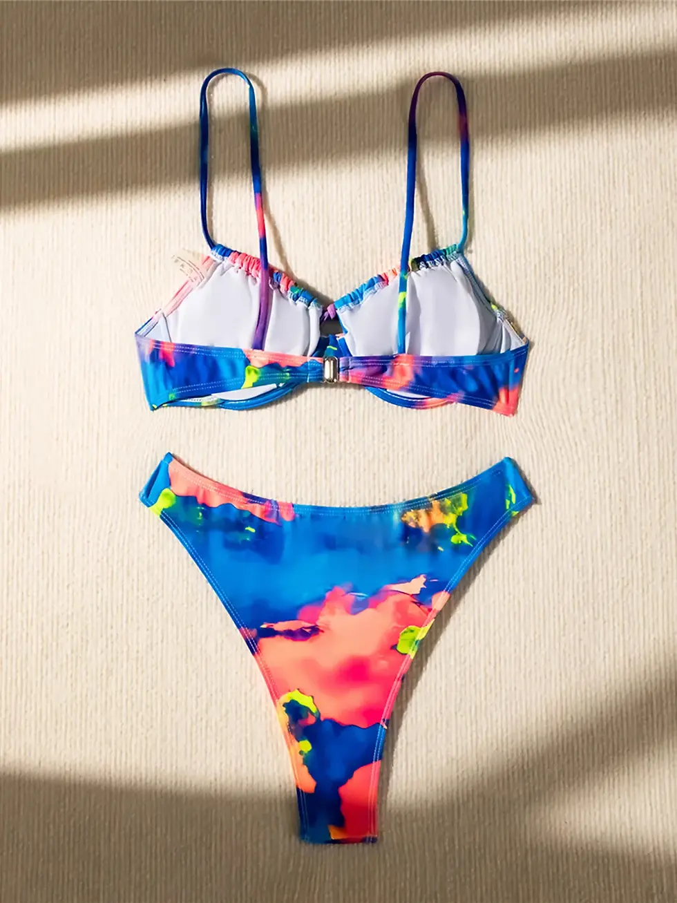 Thumbnail: Printed Underwired Brazilian Bikini Women Swimsuit Two-Pieces Bikini Set