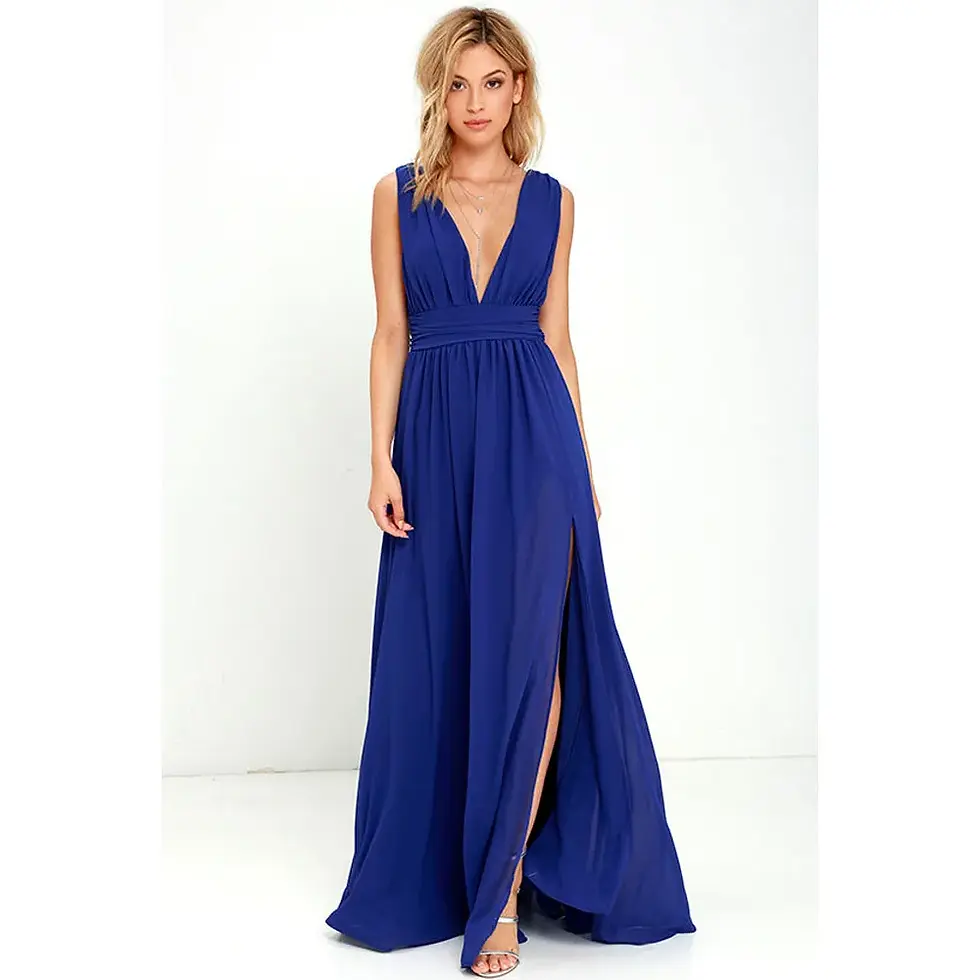 Thumbnail: Maxi Dress Sleeveless Off Shoulder Bodycon Long Dress Ladies Fall Sundress
