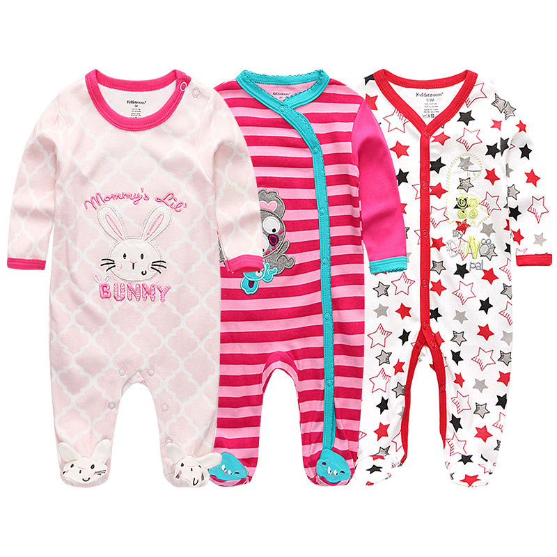 Thumbnail: Unisex Organic Cotton Baby Footed Pajamas