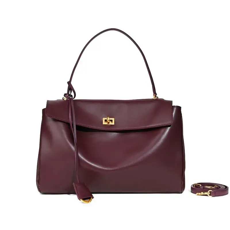 Women Luxury Genuine Leather Rodeo Tote Shoulder Bag